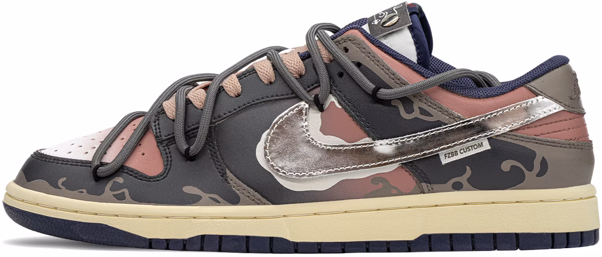 custom-shoes-nike-dunk-low-dark-night-liquid-silver