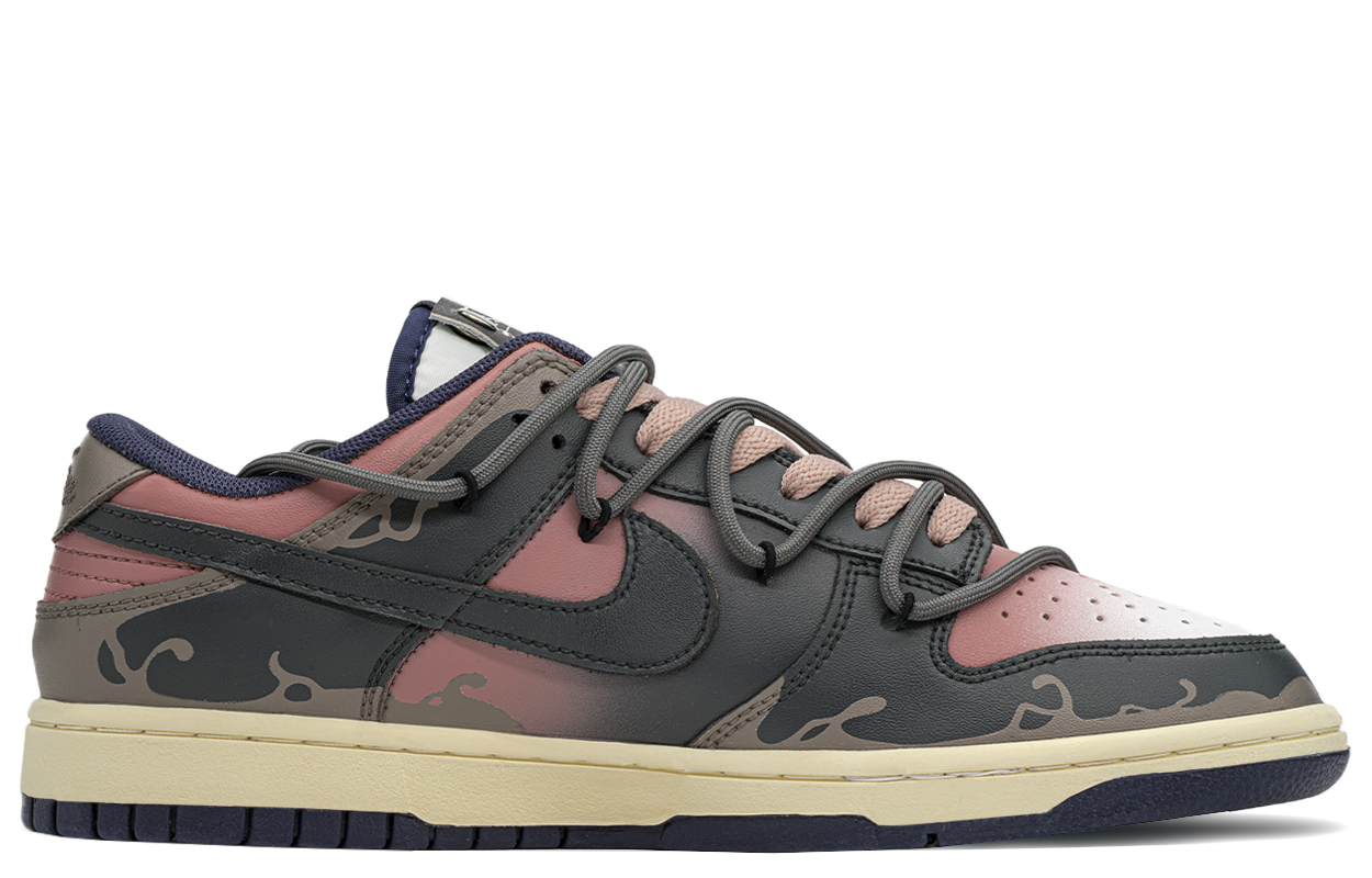 Lookbook [Sepatu Kustom] Nike Dunk Low 'Dark Night Liquid Silver' FV8106-181(TeamA-夜银光)