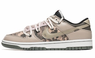 【訂製球鞋】Nike Dunk Low 野鶴製造 暗紋海報 美式復古風 特殊鞋帶 百搭 禮盒版 低筒 板鞋 男款 棕綠 Buy 【訂製球鞋】Nike Dunk Low 野鶴製造 暗紋海報 美式復古風 特殊鞋帶 百搭 禮盒版 低筒 板鞋 男款 棕綠