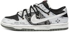 Buy 【定製球鞋】Nike Dunk Low 實驗室 暗黑撲克 做舊髒髒鞋 高級灰 腰果花布 防滑耐磨 低幫 板鞋 男款 黑灰銀
