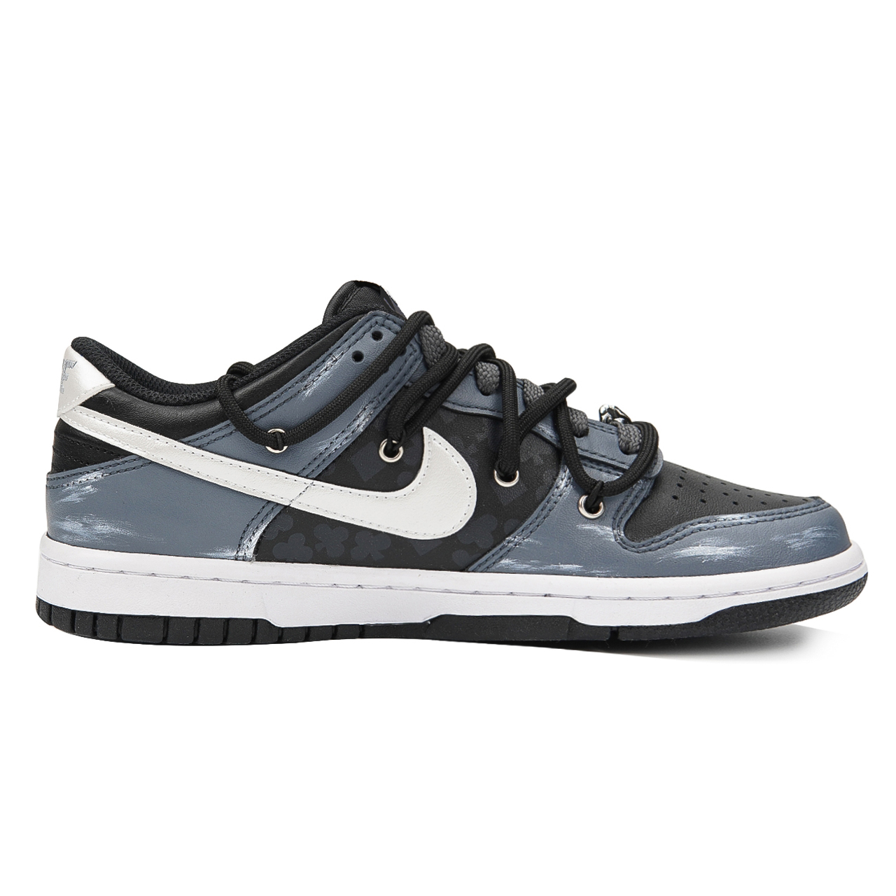 Lookbook [定制鞋] 耐克Dunk Low '黑色扑克古董' DV0831-002(Teamp-暗黑扑克男S-BOX)
