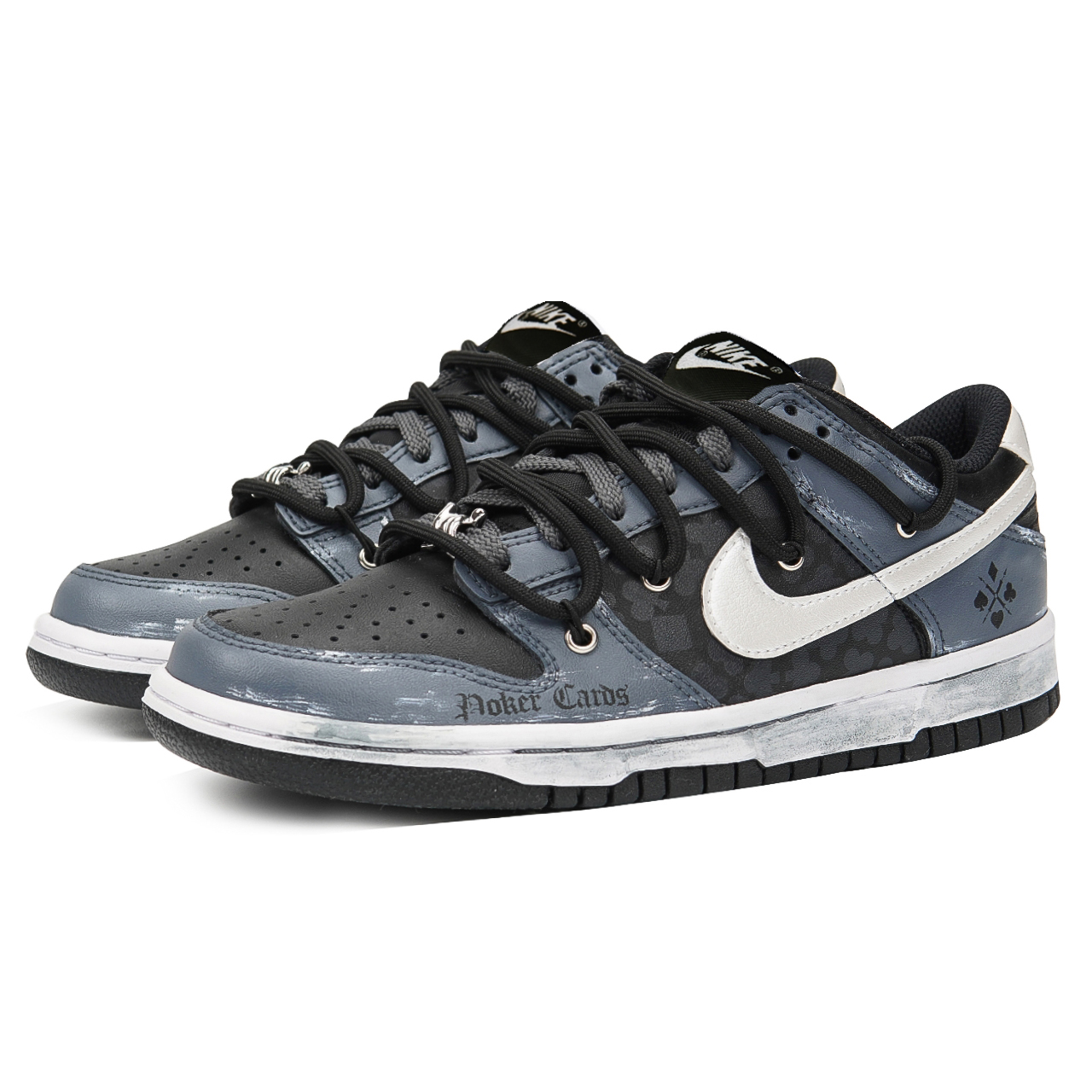 Shop [定制鞋] 耐克Dunk Low '黑色扑克古董' DV0831-002(Teamp-暗黑扑克男S-BOX)