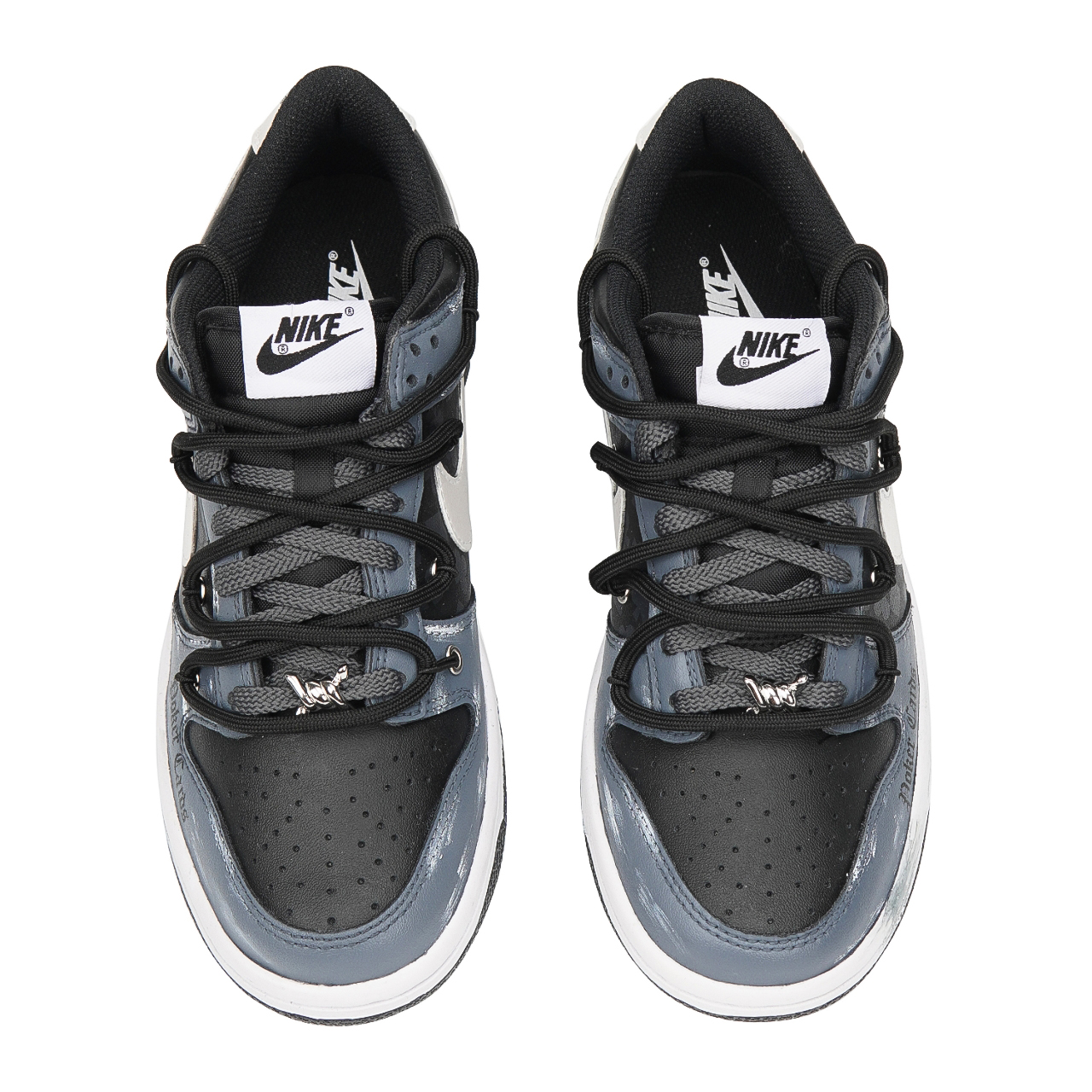 Shop 【カスタムシューズ】ナイキダンクロー「ダークポーカービンテージインダストリアル」 FD1232-001(Teamp-暗黑扑克女S-BOX)