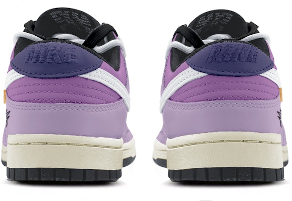 【定制球鞋】Nike Dunk Low 解構鞋帶 Vibe風氧化做舊 特殊鞋盒 卡通笑臉 低幫 板鞋 GS 暗紫 Shop 【定制球鞋】Nike Dunk Low 解構鞋帶 Vibe風氧化做舊 特殊鞋盒 卡通笑臉 低幫 板鞋 GS 暗紫