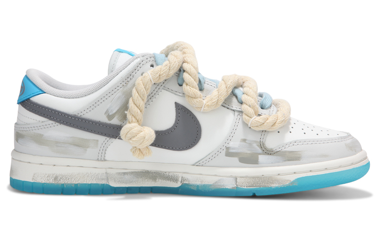 Order 【定制鞋款】耐克Dunk Low‘暗海盐涂鸦解构笑脸带’ FN3433-141(Team24-男女款海盐十字架)