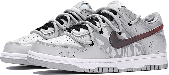 【客製球鞋】 Nike Dunk Low 凋亡 復古 解構風 簡約 休閒 百搭 防滑 低筒 板鞋 GS 灰紅 Lookbook 【客製球鞋】 Nike Dunk Low 凋亡 復古 解構風 簡約 休閒 百搭 防滑 低筒 板鞋 GS 灰紅
