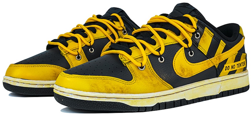 Zapatillas Nike Dunk Low 'Deconstruidas Envejecidas - Prohibido Pasar' DJ6188-002(Team陆-警戒禁止入内黑黄) Lookbook Zapatillas Nike Dunk Low 'Deconstruidas Envejecidas - Prohibido Pasar' DJ6188-002(Team陆-警戒禁止入内黑黄)