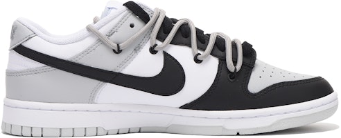 【定制球鞋】Nike Dunk Low 字母 解構 高街 低幫 板鞋 GS 黑灰 Order 【定制球鞋】Nike Dunk Low 字母 解構 高街 低幫 板鞋 GS 黑灰
