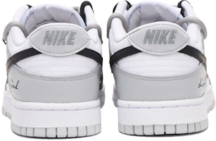 【定制球鞋】Nike Dunk Low 字母 解構 高街 低幫 板鞋 GS 黑灰 Shop 【定制球鞋】Nike Dunk Low 字母 解構 高街 低幫 板鞋 GS 黑灰