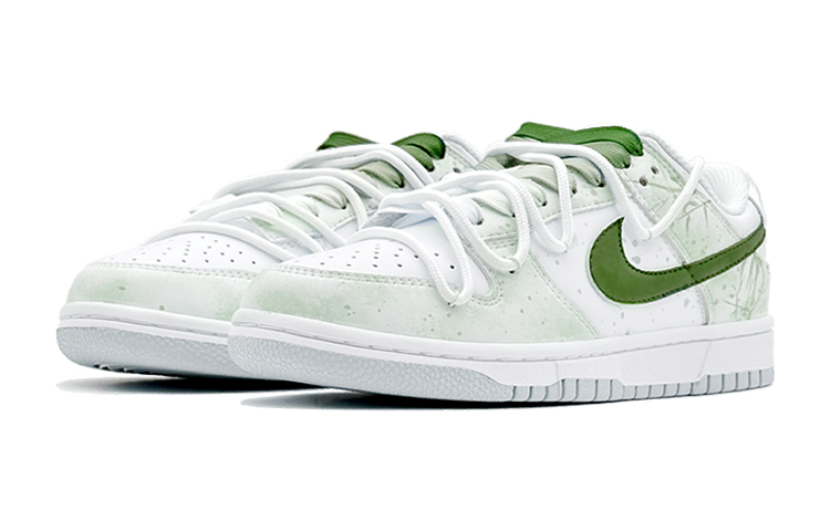 Lookbook [Sepatu Custom] Nike Dunk Low 'Deconstructed Bamboo' DV0831-101(Team88-国风青竹翠绿S-BOX)