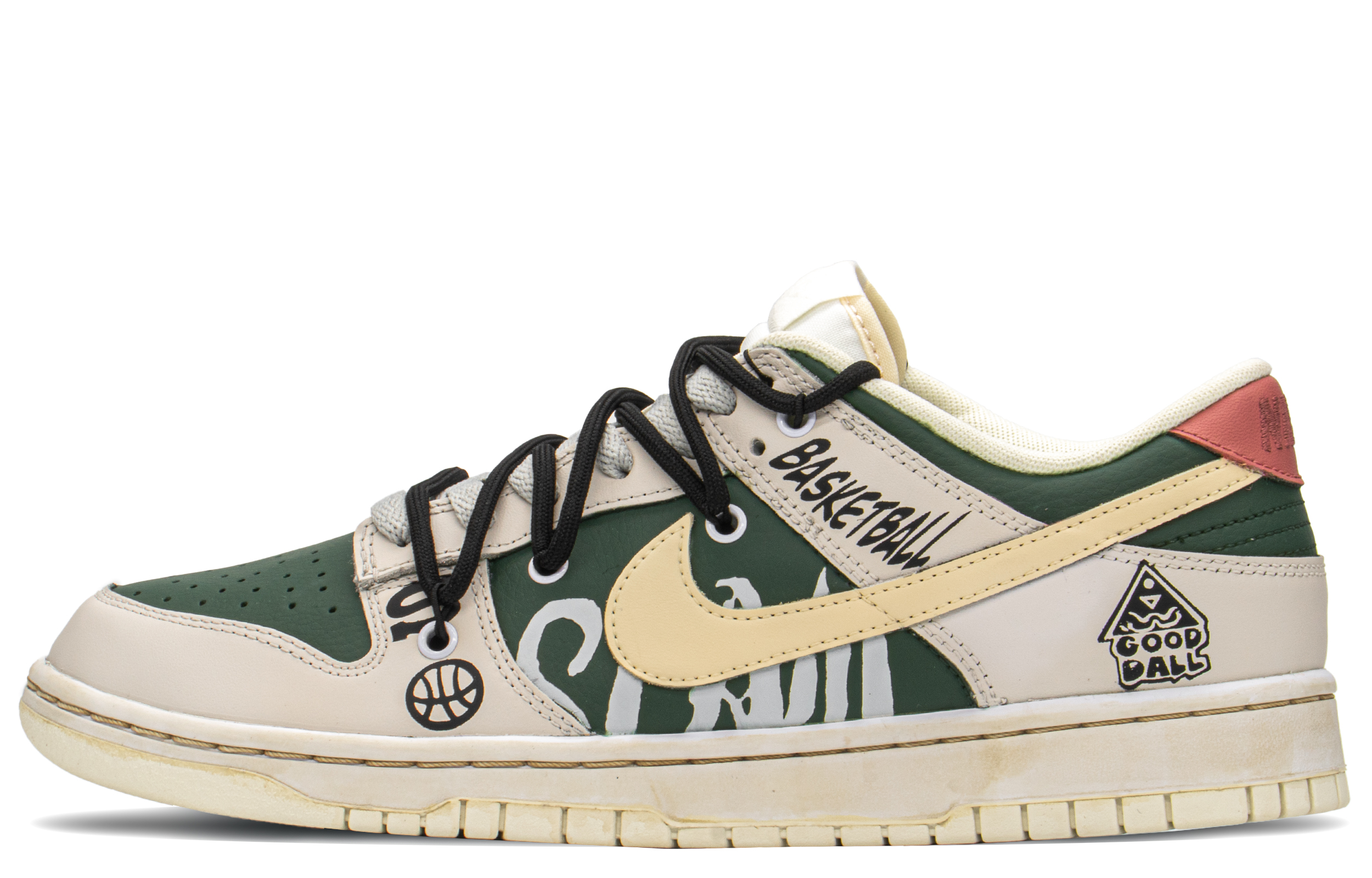 Buy 나이키 덩크 로우 "디컨 베이지 그린" (Nike Dunk Low "Decon Beige Green") DJ6188-100(TeamA-DK复古篮球男S-BOX)