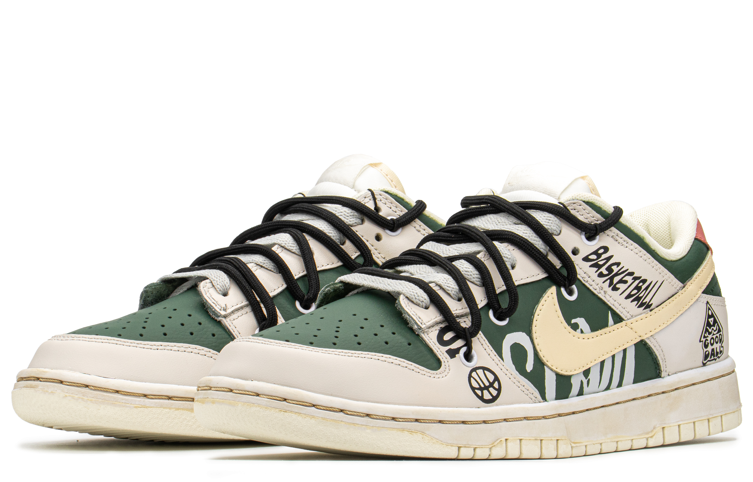 Lookbook 나이키 덩크 로우 "디컨 베이지 그린" (Nike Dunk Low "Decon Beige Green") DJ6188-100(TeamA-DK复古篮球男S-BOX)