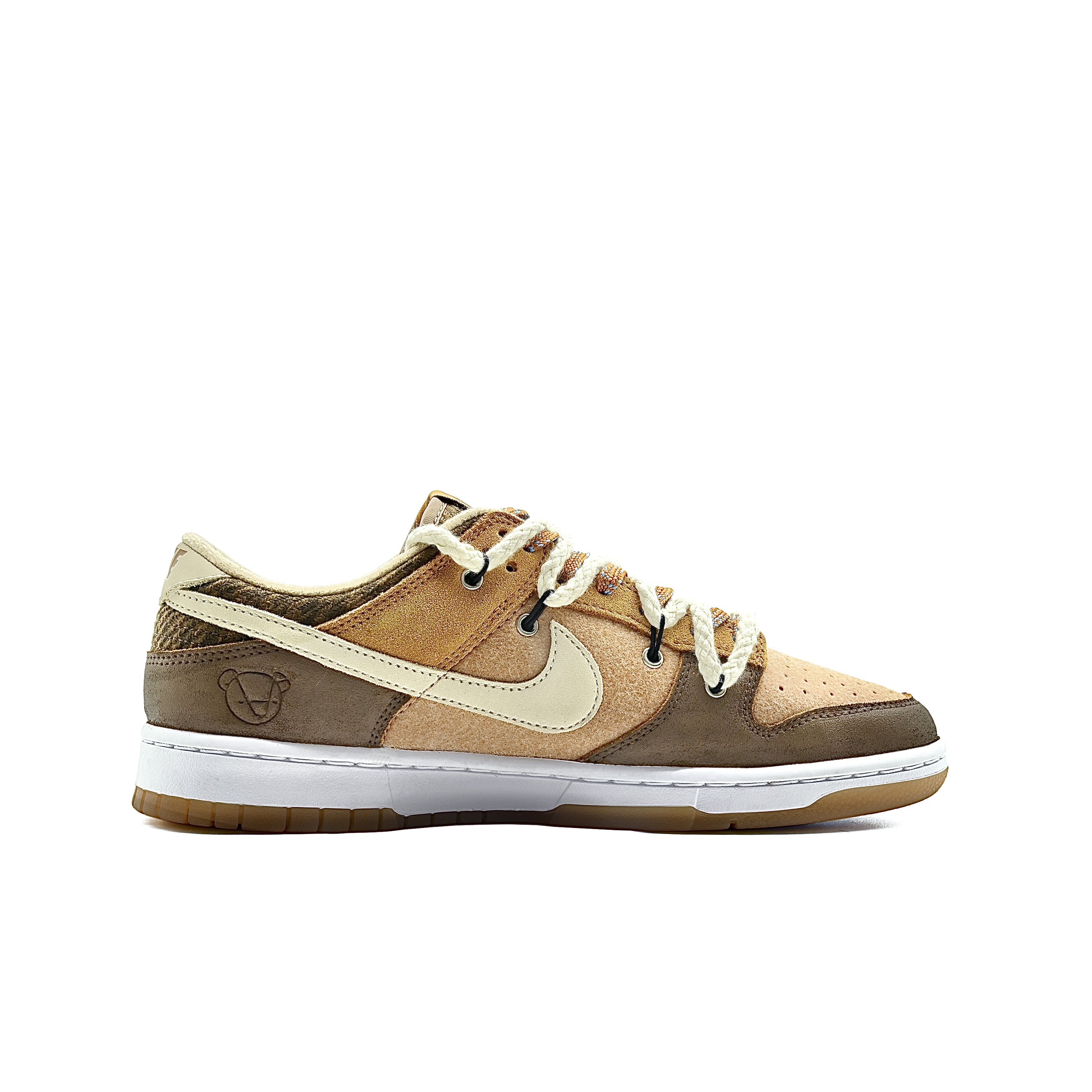 Order [Zapatillas Personalizadas] Nike Dunk Low 'Oso Destructurado Blanco-Marrón' DZ5350-288(Team63-匹诺曹)
