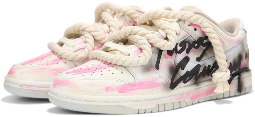 나이키 덩크 로우 '블랙핑크 그래피티' (커스텀) DV0831-101(Team24-男款粉做旧涂鸦) Lookbook 나이키 덩크 로우 '블랙핑크 그래피티' (커스텀) DV0831-101(Team24-男款粉做旧涂鸦)