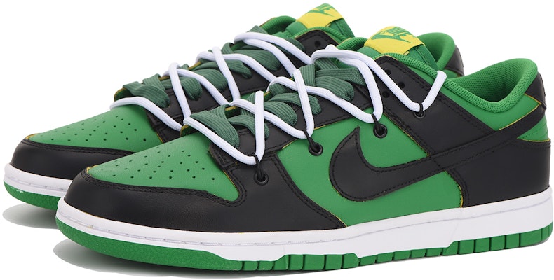 【定製球鞋】Nike Dunk Low 解構 高街 低筒 板鞋 男款 黑綠 Lookbook 【定製球鞋】Nike Dunk Low 解構 高街 低筒 板鞋 男款 黑綠