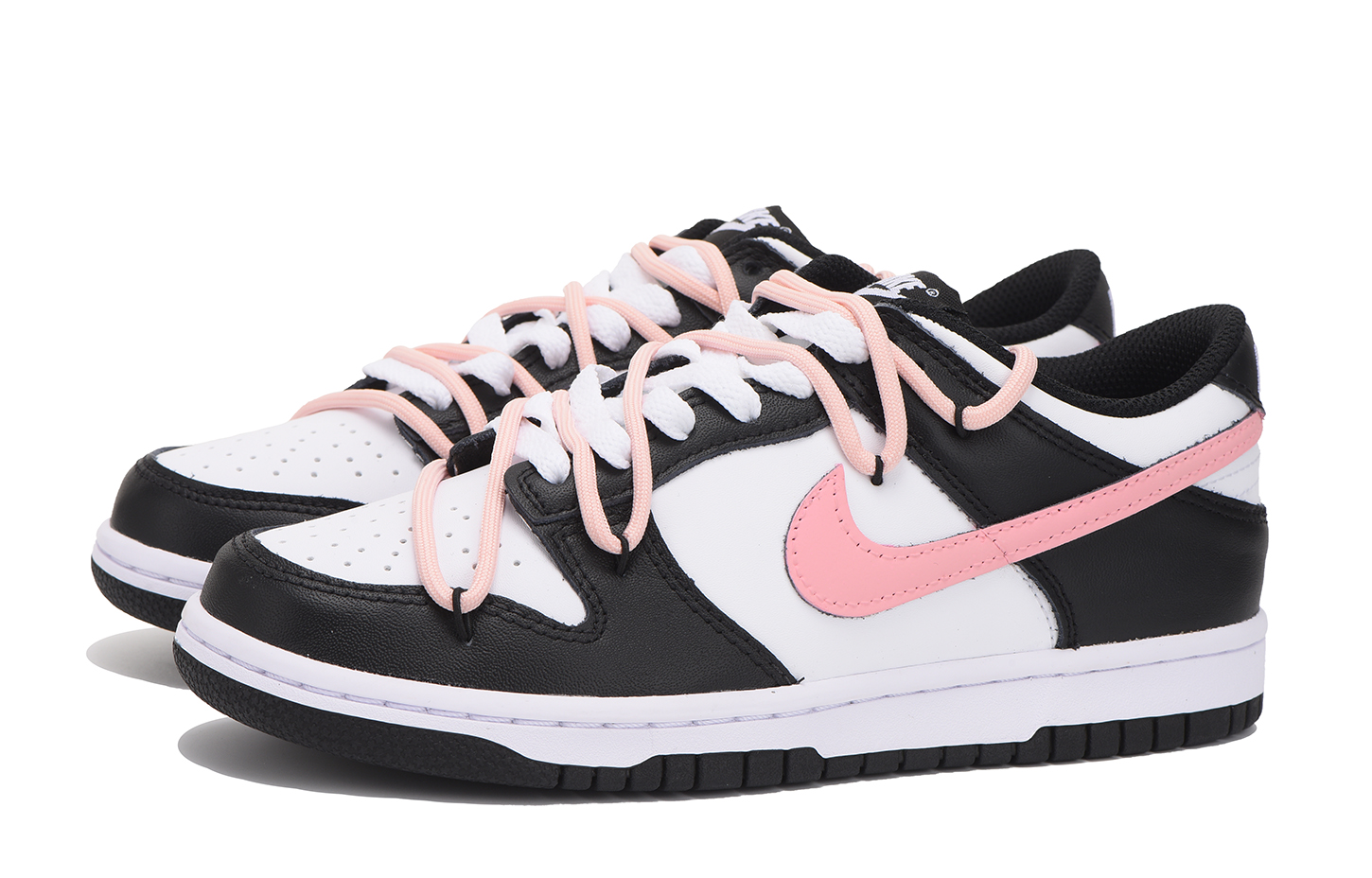 Lookbook [Sepatu Kustom] Nike Dunk Low 'Deconstructed Hitam-Pink' CW1590-100(Team59-女款黑粉五)