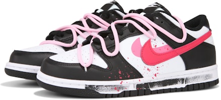 ナイキ ダンク Low デコン "黒ピンク落書き" CW1590-100(Team24-女款粉色双钩) Lookbook ナイキ ダンク Low デコン "黒ピンク落書き" CW1590-100(Team24-女款粉色双钩)