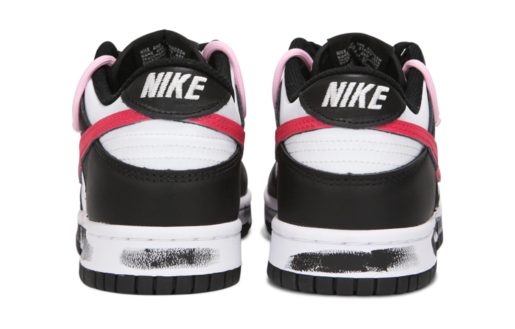 Shop [Kasut Custom] Nike Dunk Low 'Deconstructed Hitam-Pink Grafiti' CW1590-100(Team24-女款粉色双钩)