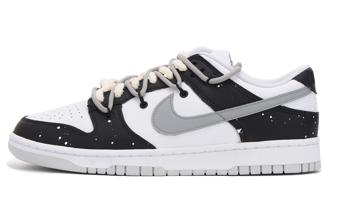 Buy [Sepatu Custom] Nike Dunk Low 'Deconstructed Hitam Abu-Abu' DV0831-101(Team59-男款黑灰泼墨三SBOX)