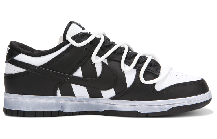 [Custom Shoes] Nike Dunk Low 'Deconstructed Black White Stripes' 圖 2