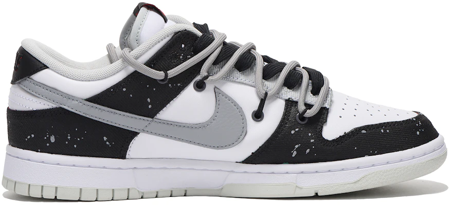 【客製球鞋】Nike Dunk Low 解構 字母 高街 低筒 板鞋 男款 黑灰 Order 【客製球鞋】Nike Dunk Low 解構 字母 高街 低筒 板鞋 男款 黑灰
