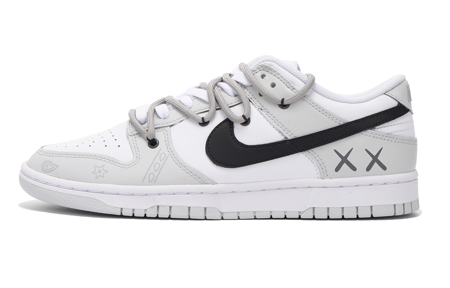 Order [Sepatu Kustom] Nike Dunk Low 'Deconstructed Black Chestnut Paisley' DV0831-101(Team59-男款黑白灰七)