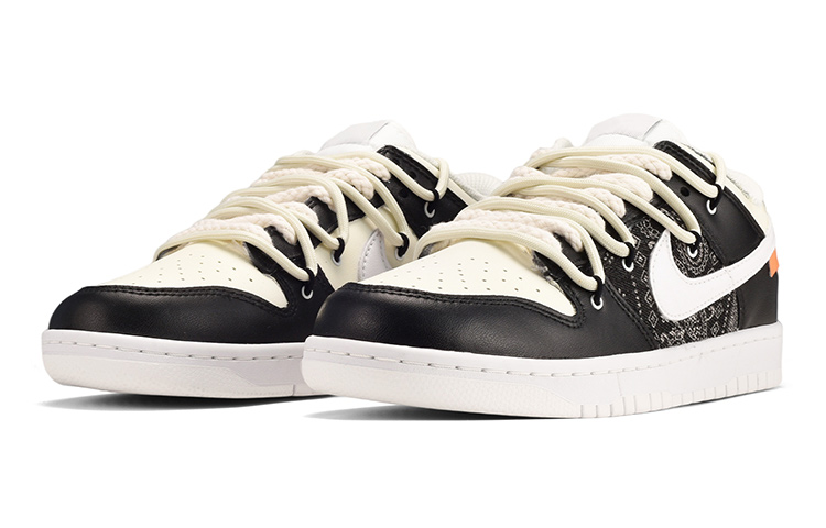 Lookbook [Kasut Custom] Nike Dunk Low 'Deconstructed Hitam Kuning' DH9765-100(TeamE-女款腰果花贴布黑黄)