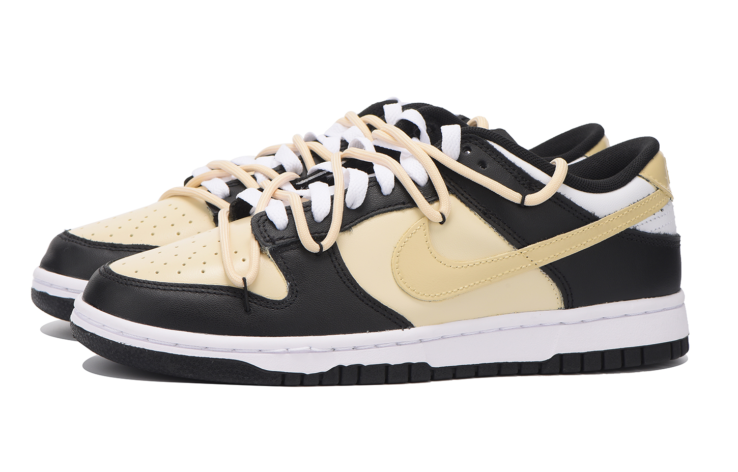 Shop [Zapatillas Personalizadas] Nike Dunk Low 'Deconstructed Black Yellow' CW1590-100(Team59-女款黑拼黄SBOX)