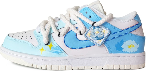 Nike Dunk Low "Desconstruido Azul Floral" DH9765-100(TeamD-GS款蓝蓝花语S-BOX) Buy Nike Dunk Low "Desconstruido Azul Floral" DH9765-100(TeamD-GS款蓝蓝花语S-BOX)