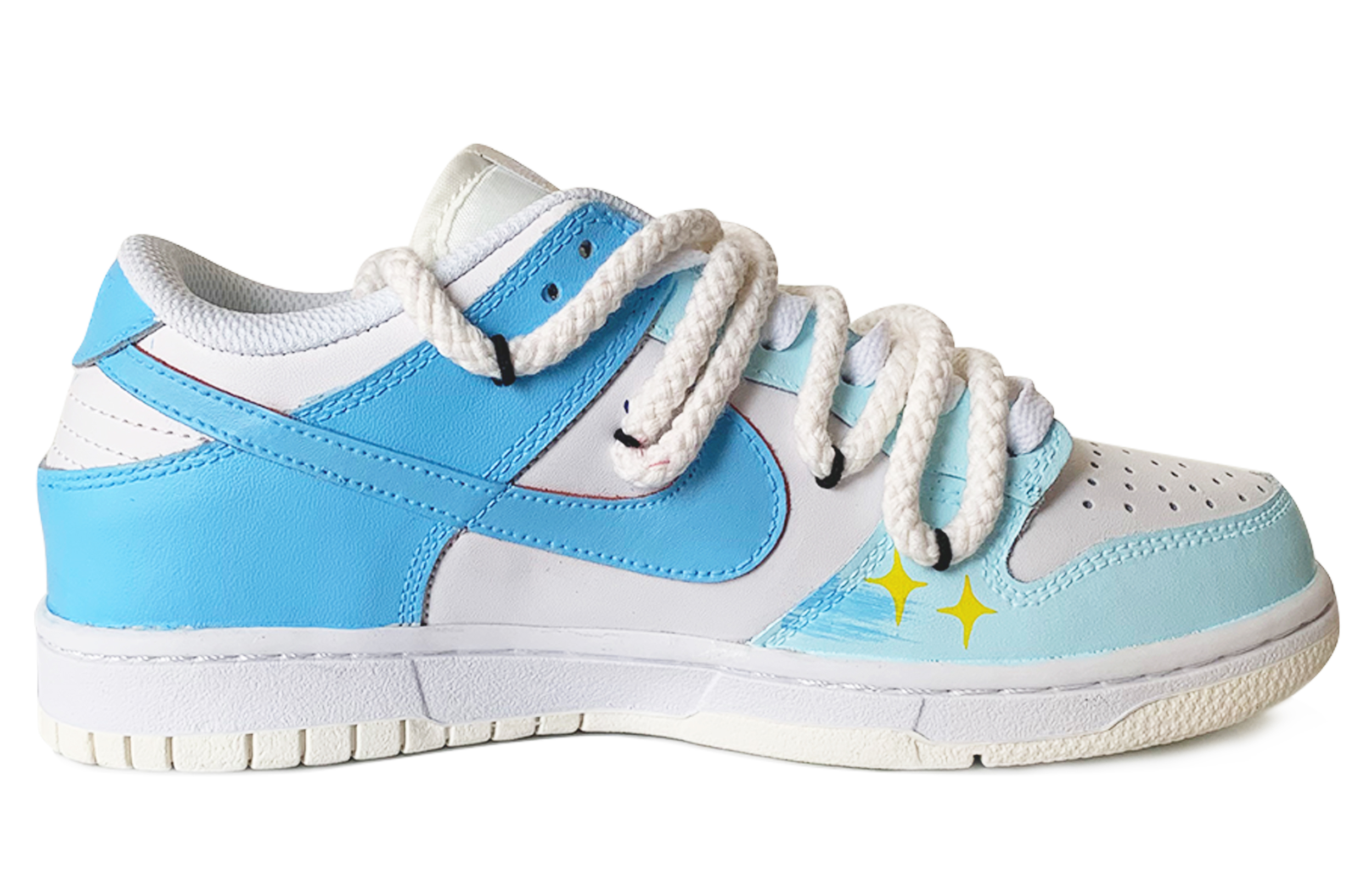 Order [Sepatu Custom] Nike Dunk Low 'Deconstructed Blue Florals' DH9765-100(TeamD-GS款蓝蓝花语S-BOX)