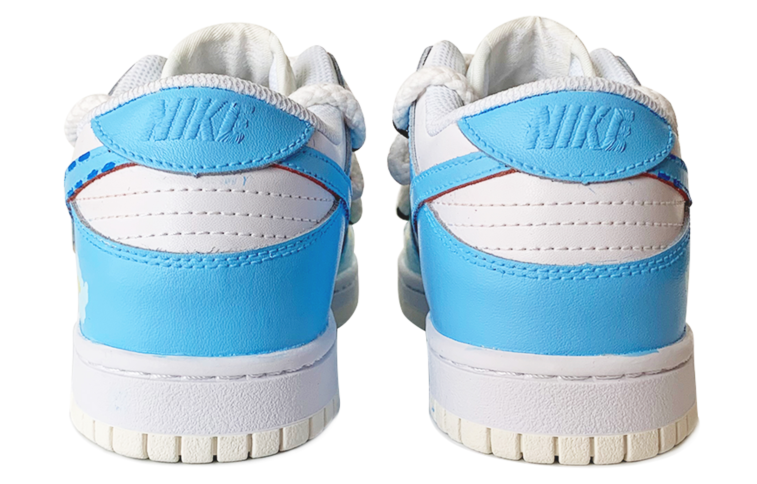 Purchase [Sepatu Custom] Nike Dunk Low 'Deconstructed Blue Florals' DH9765-100(TeamD-GS款蓝蓝花语S-BOX)