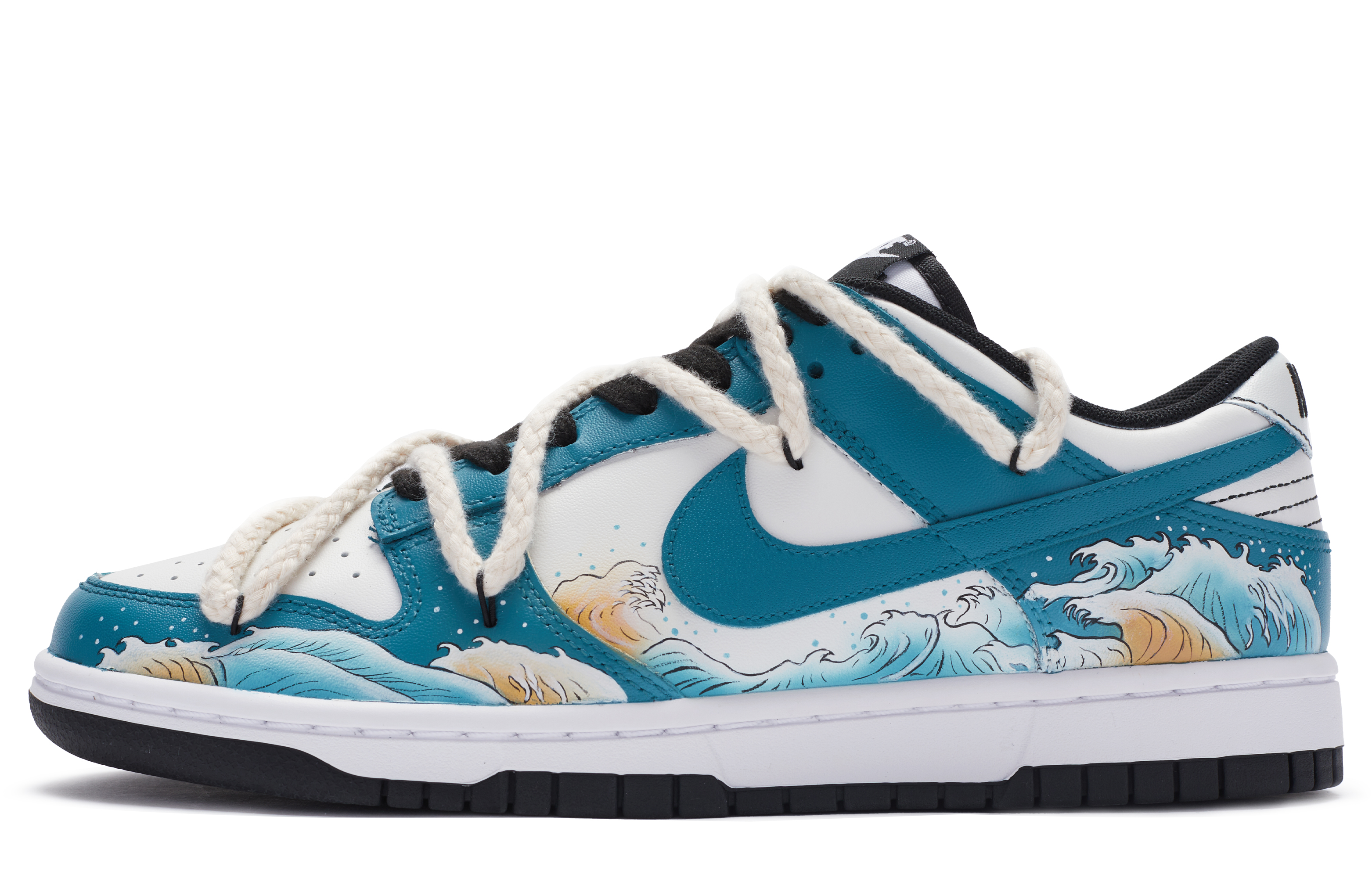 Buy [Kasut Tersuai] Nike Dunk Low 'Deconstructed Biru Putih Kuning' DD1391-100(TeamR-男款冲浪)