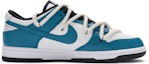 Order 나이키 덩크 로우 '디컨 블루 화이트 옐로우' DD1391-100(TeamR-男款冲浪)