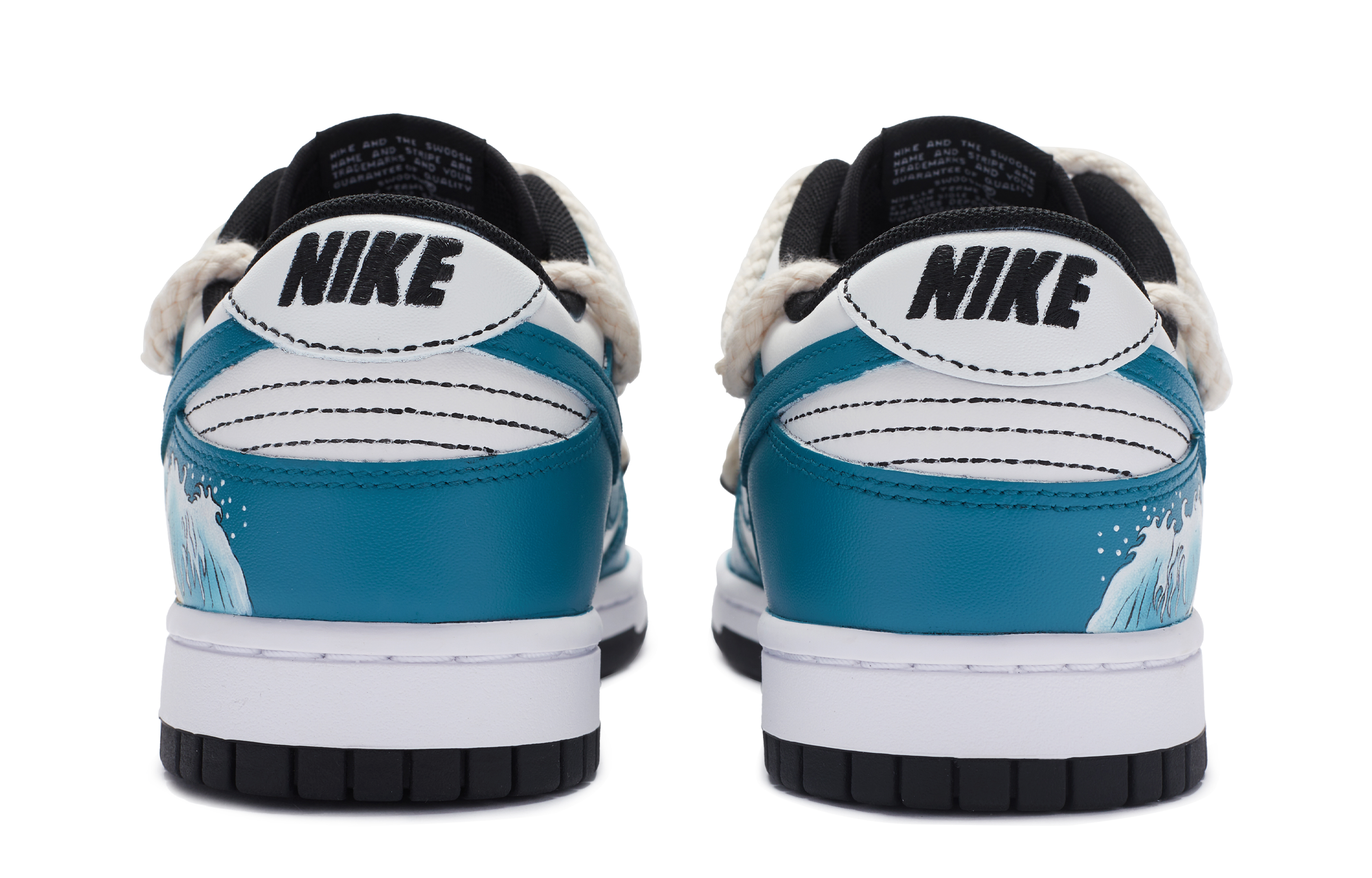 Shop [Kasut Tersuai] Nike Dunk Low 'Deconstructed Biru Putih Kuning' DD1391-100(TeamR-男款冲浪)