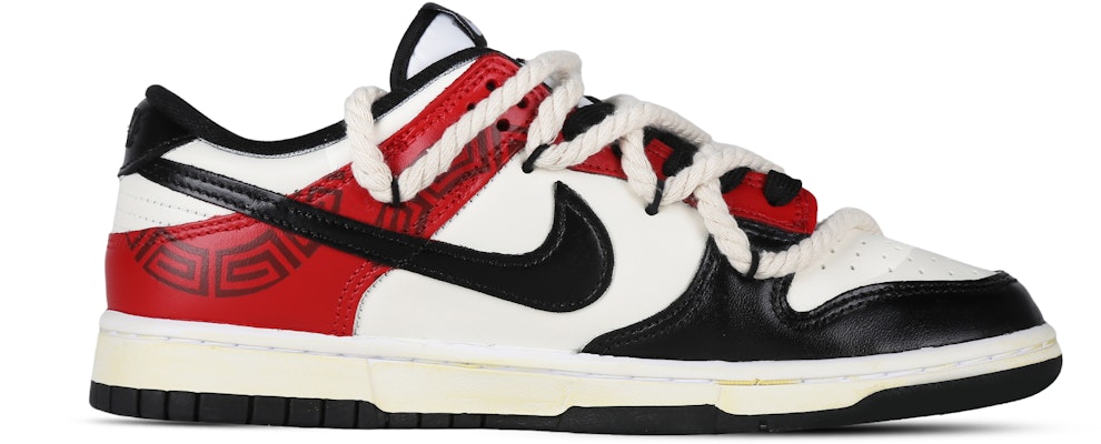 나이키 덩크 로우 '해체 중국 검빨' (커스텀) DD1391-100-444322 Lookbook 나이키 덩크 로우 '해체 중국 검빨' (커스텀) DD1391-100-444322