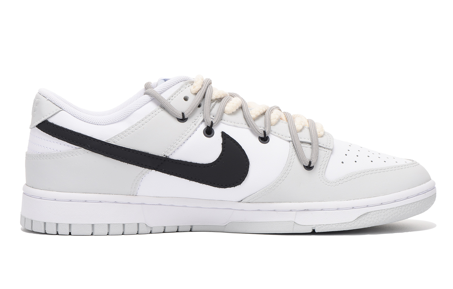 Lookbook [Sepatu Custom] Nike Dunk Low 'Deconstructed Clown Hitam Abu-abu' DV0831-101(Team59-男款小丑二)