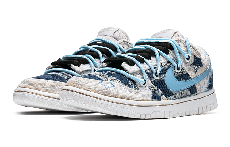 Lookbook [Custom Shoes] Nike Dunk Low 'Deconstructed Crane Denim Patchwork'