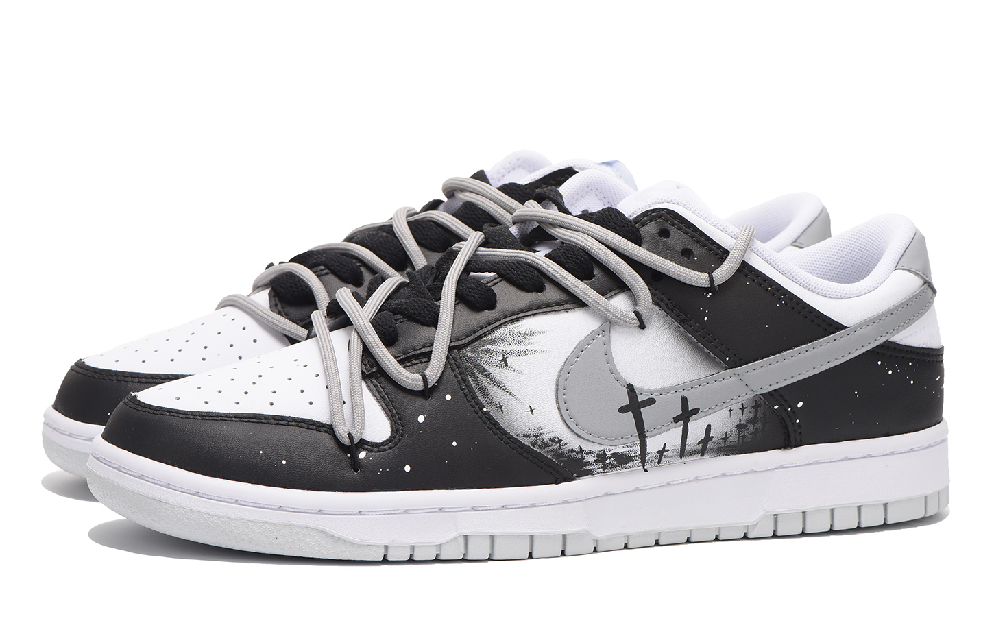 Lookbook 나이키 덩크 로우 '디컨스트럭티드 크로스 스트릿' (57 characters) DV0831-101(Team59-男款黑灰二)