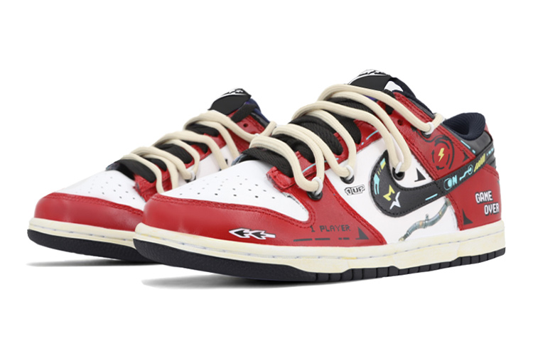 Lookbook [Sepatu Kustom] Nike Dunk Low 'Deconstructed Cyberpunk Oxidized' CW1590-100(TeamK-电竞达人黑红S-BOX)