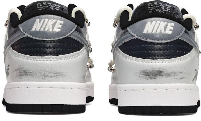 【訂製球鞋】 Nike Dunk Low 解構風 筆觸肌理 小雛菊 低筒 板鞋 男款 黑灰 Purchase 【訂製球鞋】 Nike Dunk Low 解構風 筆觸肌理 小雛菊 低筒 板鞋 男款 黑灰