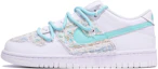 Buy Zapatillas Nike Dunk Low 'Deconstruidas Doble Cordón - Blanco Azul Verde' DH9765-100(TeamTen-女款梦幻蓝绿)