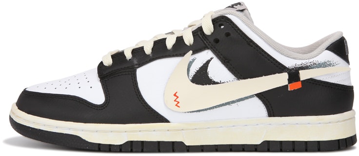 custom-shoes-nike-dunk-low-deconstructed-double-swoosh-black-white-panda