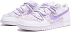 Lookbook 【カスタムシューズ】ナイキ ダンク ロー '分解二重シューレース - 白ピンク紫' DH9765-100(TeamTen-女款梦幻粉紫)