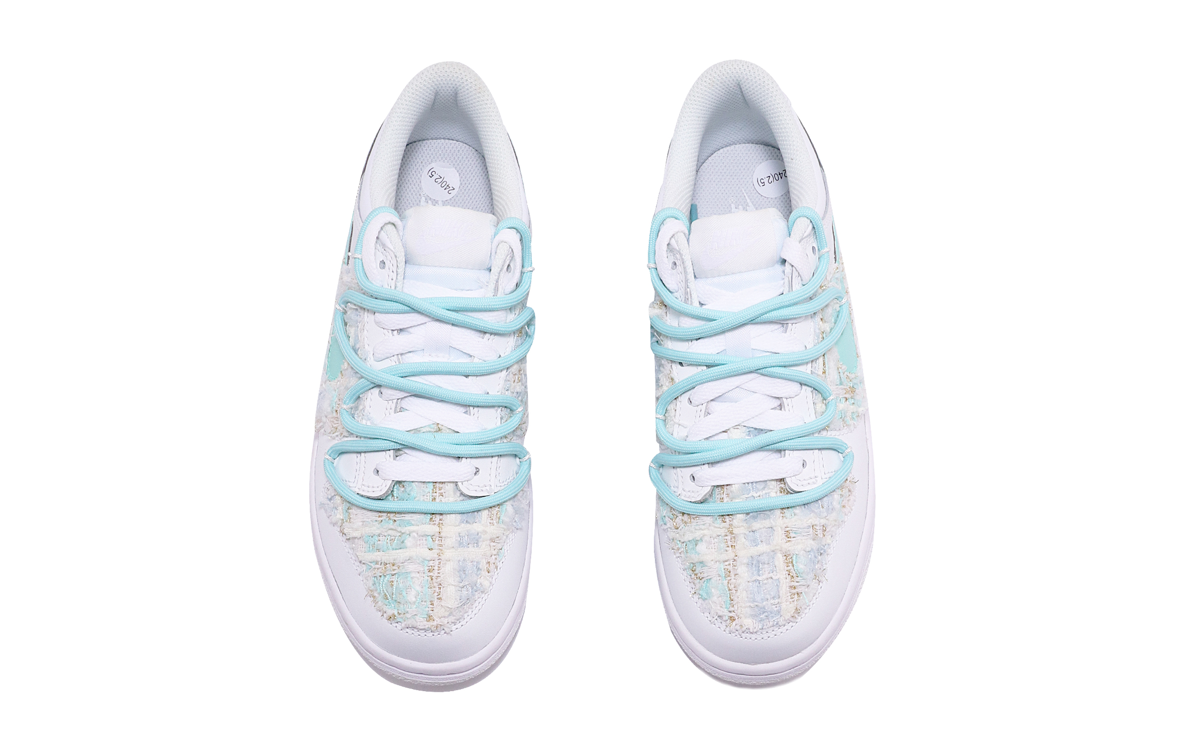 Shop Zapatillas Nike Dunk Low 'Deconstruidas Doble Cordón - Blanco Azul Verde' DH9765-100(TeamTen-女款梦幻蓝绿)