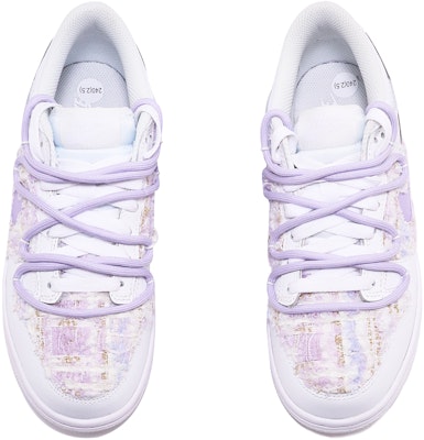 【カスタムシューズ】ナイキ ダンク ロー '分解二重シューレース - 白ピンク紫' DH9765-100(TeamTen-女款梦幻粉紫) Shop 【カスタムシューズ】ナイキ ダンク ロー '分解二重シューレース - 白ピンク紫' DH9765-100(TeamTen-女款梦幻粉紫)