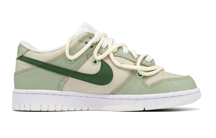 Order 나이키 덩크 로우 '해체 플로럴 라이트 그린' (커스텀) DH9765-100(Teamfour-女款棉花淡绿色)