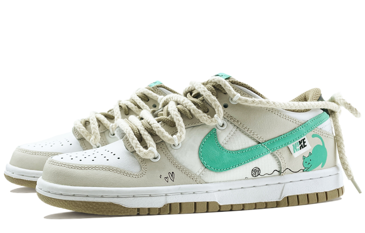 Lookbook ナイキ ダンク ロー "解体フレッシュ猫緑" (Nike Danku Rō "Kaitai Furesshu Neko Midori") DX6063-131(Team40-女款线团小猫绿)