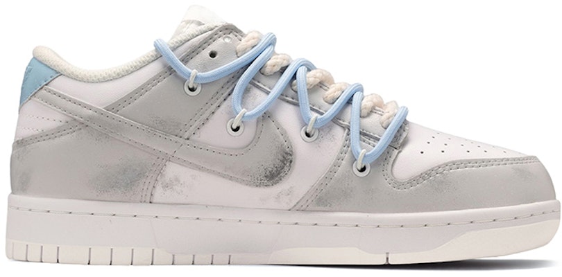 나이키 덩크 로우 '레이저 핸드페인팅 그레이블루' (커스텀) DH9765-100(TeamE-女款未来风灰蓝) Order 나이키 덩크 로우 '레이저 핸드페인팅 그레이블루' (커스텀) DH9765-100(TeamE-女款未来风灰蓝)
