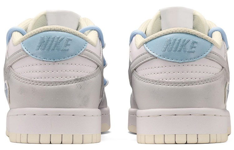 Shop Nike Dunk Low Deconstruidas Gris-Azul Diamante DJ6188-100(TeamE-男款未来风灰蓝)