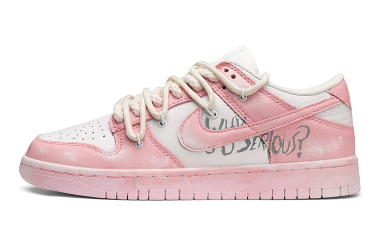 Buy Zapatillas Nike Dunk Low 'Graffiti Rosa Deconstruido' DH9765-100(TeamE-女款解构浸染白粉)